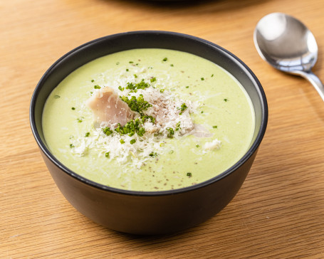 Pea, Ham And Truffle Soup