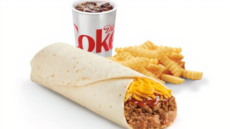 Del Combo Carne De Vită Fasole Burrito Mâncare