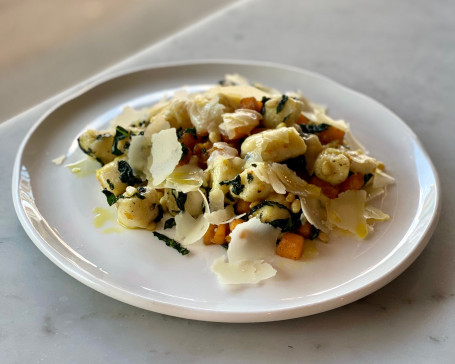 Hand Made Gnocchi With Roasted Pumpkin, Tuscan Kale, Pine Nuts