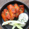 Buffalo Chicken, Blue Cheese Dip Celery Sticks