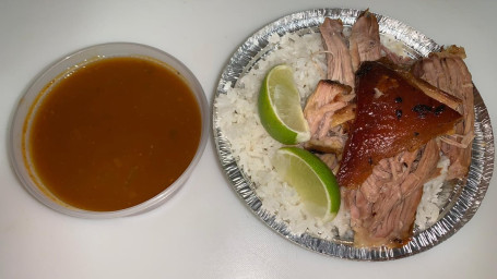 Pernil, Arroz Y Habichuela