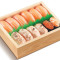 Zá Jǐn Sān Wén Yú Shòu Sī Shèng B Gòng12Jiàn Set Sushi Cu Somon Asortat B Total 12 Buc