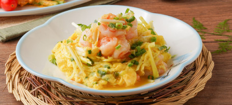 Huá Dàn Xiā Qiú （Scramble Egg With Prawn）