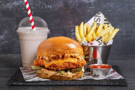 Crispy Chicken Cheeseburger Shake