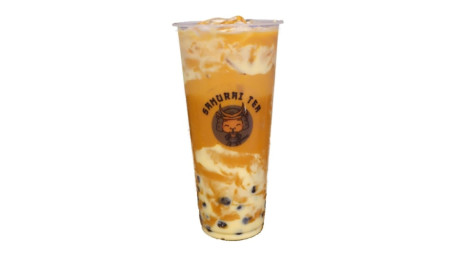 Cake Swirl Thai Tea Slush W Boba Dàn Gāo Tài Shì Zhēn Zhū Nǎi Chá Bīng Shā