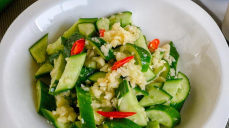 Cucumber Salad W. Fresh Garlic Suàn Ní Pāi Huáng Guā