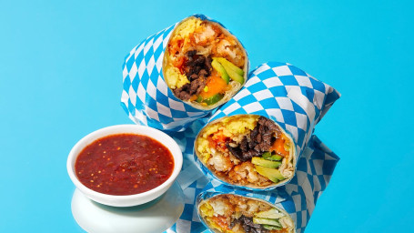 Spicy Steak Breakfast Burrito