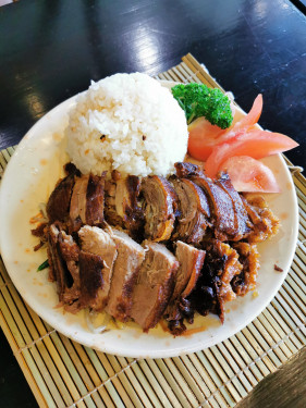 Poke Duck With Steamed Rice