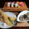 Tempura Zaru Soba And Sushi Set Shòu Sī Jí Tiān Fù Luó Lěng Qiáo Mài Miàn