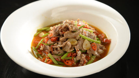 Xiǎo Chǎo Yáng Ròu Stir Fried Lamb With Pepper Cilantro