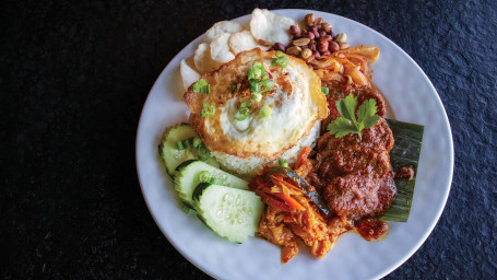 Nasi Lemak Beef Rendang Rice