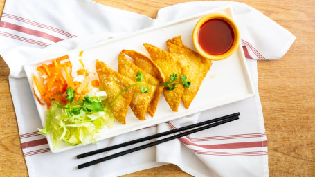 A9-Crab Cheese Rangoon/6Pc Zhà Xiè Jiǎo