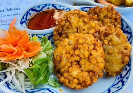 No.6 : Sweetcorn Cakes ทอดมันข้าวโพด