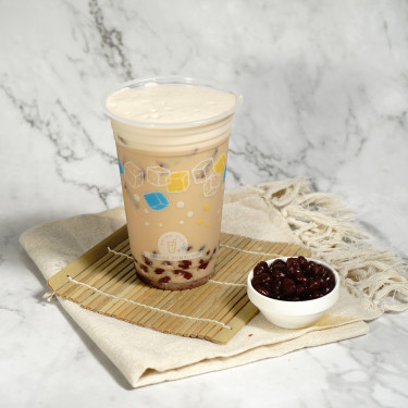 Hóng Dòu Xiān Nǎi Chá Tea Latte With Red Bean