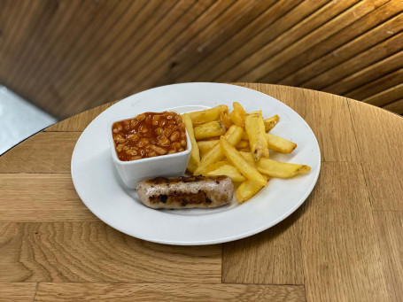 Kids Sausage, Chips And Beans Meal