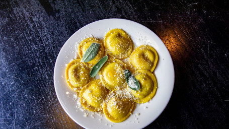 Squash Ravioli W/Brown Butter Sage