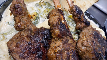 Jerk Lamb Chop Alfredo