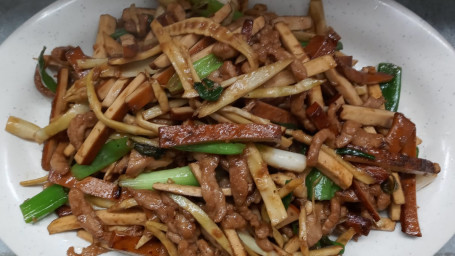 Shredded Pork Stir Fried With Bamboo Shoots Tofu