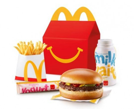 Hamburger Happy Meal Cu Cartofi Prăjiți [510-620 Cals]