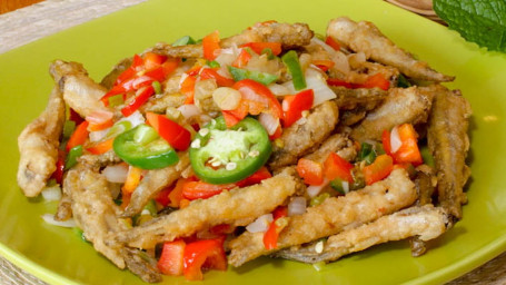 809. Pepper Salted Smelt Fish