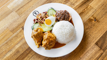 Nasi Lemak With Chicken Berempah (Spicy) (Contain Shellfish)