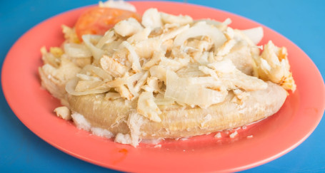 Verdura Con Bacalao Encebollado