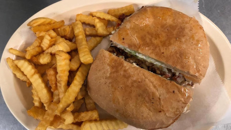 Torta With Fries And Fountain Drink