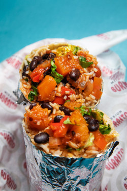 Large Butternut Squash Black Bean Chile Burrito (V)