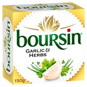 Brânză Boursin Cu Ierburi Usturoi 150G