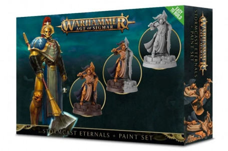 Stormcast Eternals Paint Set+ Eng/Spa/Port/Latv/Rom