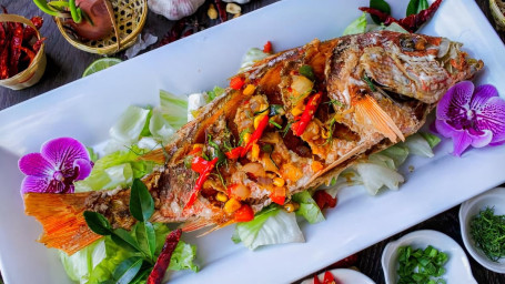 Three Flavored Whole Red Snapper