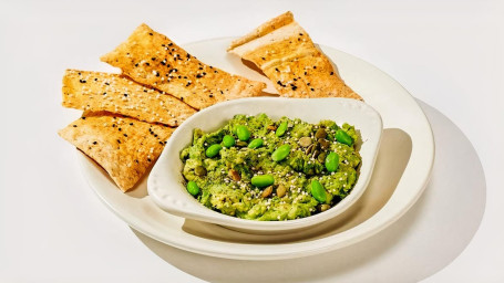 Edamame Guacamole, V – Serves 5 – 6