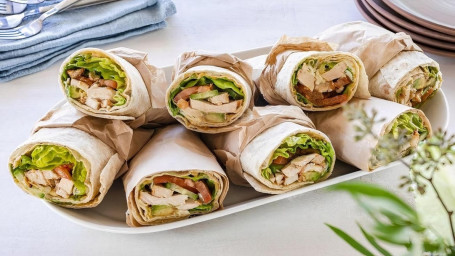 Grilled Chicken Avocado Wrap – Serves 5 – 6 (10 Half Wraps)