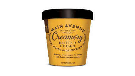 Pint Main Ave Creamery Butter Pecan