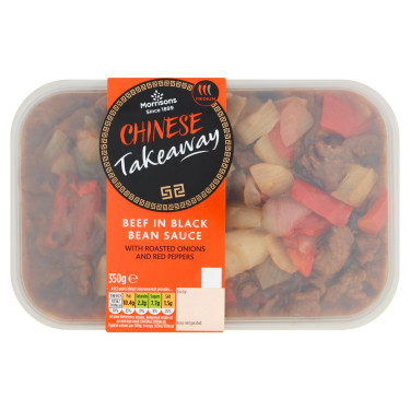 Morrisons Takeaway Carne De Vită În Sos De Fasole Neagră 350G