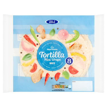 Morrisons Mini Tortilla Wraps, Pachet De 8