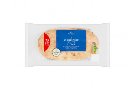 Pachet De 6 Pitta Albe La Cuptor Cu Piatră Morrisons