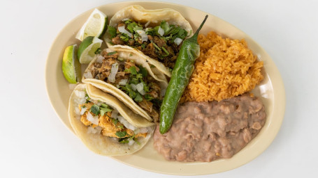 Taco Plate (Flour Tortilla)