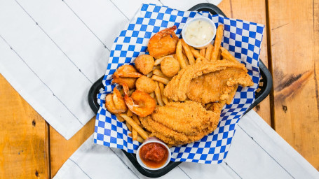 Shrimp And Catfish Basket