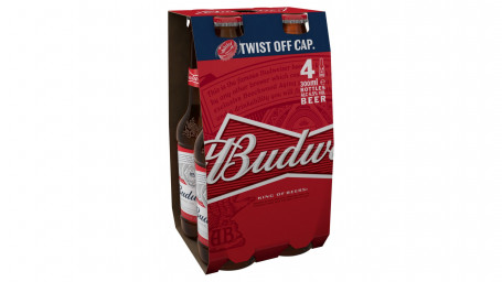 Sticle De Bere Budweiser Lager 4 X 300Ml