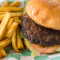 Hamburger And Seasoned Fries