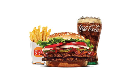 Whopper Dublu Cu Slănină