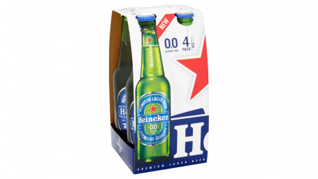 Bere Lager Fără Alcool Heineken 0.0 4 Sticle De 330 Ml