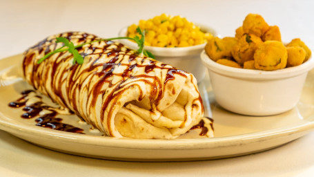 Brisket Burrito With Two Sides