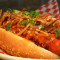 28. Chili Dog Fried Onion Sour Cream