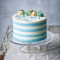 Blue Candy Stripe Gateau (8Inch)