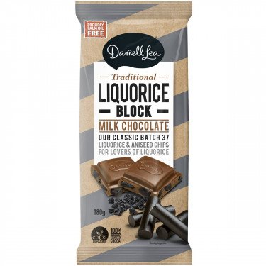 Darrell Lea Traditional Liquorice Block 180G