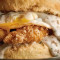 Chicken Egg Gravy On Biscuit