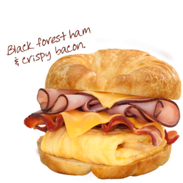 Dublu Croissan'wich Cu Sunca Slanina