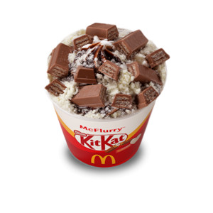 Mcflurry Kitkat Cu Laptele Praf Preferat Al Braziliei